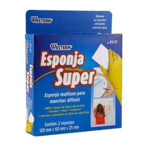 ESPONJA SUPER 120X60X25MM COM 2 PCS WESTERN