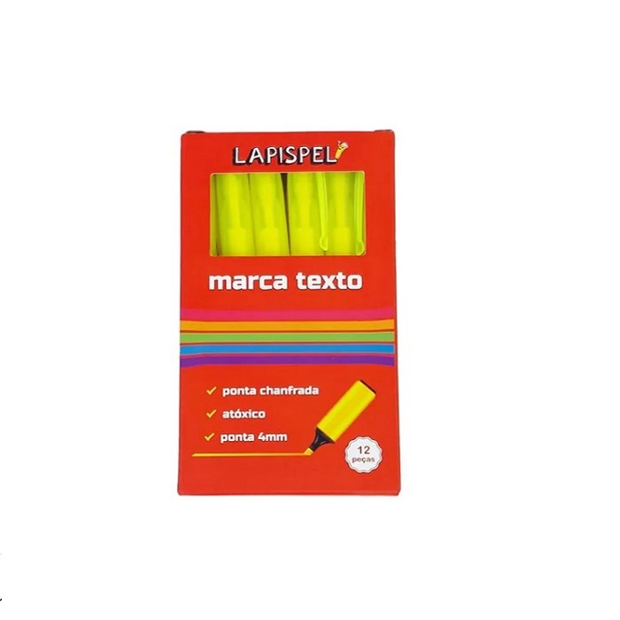 MARCA TEXTO AMARELO LAPISPEL