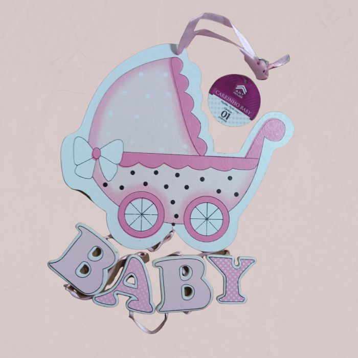 PLACA 75CM CARRINHO BABY ART HOUSE UND