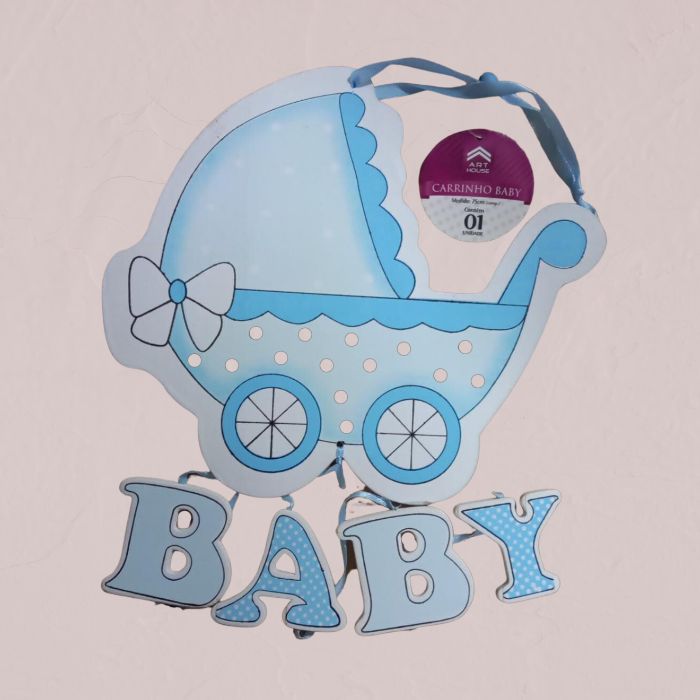 PLACA 75CM CARRINHO BABY ART HOUSE UND