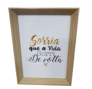 QUADRO DECORATIVO 16X21CM PLASTICO 