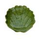 PRATO DECORATIVO CERAMICA 14X13X2,5CM BANANA LEAF VERDE LYOR 