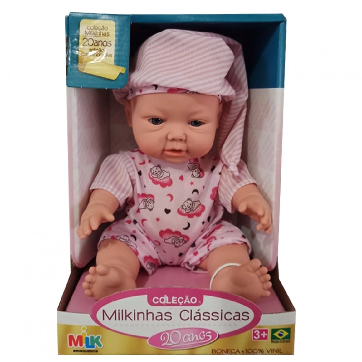 BONECA COLECAO MILKINHAS CLASSICAS PIJAMINHA 549 MILK UN