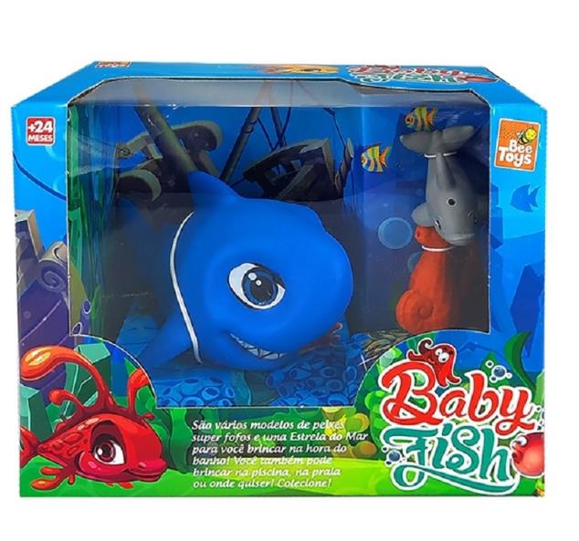 BRINQUEDO BABY FISH VINIL TUBARAO BEETOYS