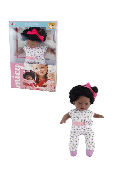 BONECA MICY NEGRA 776 ROTOBRINQ BEE TOYS