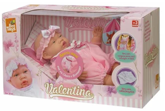 BONECA VALENTINA 37CM 738 BEETOYS