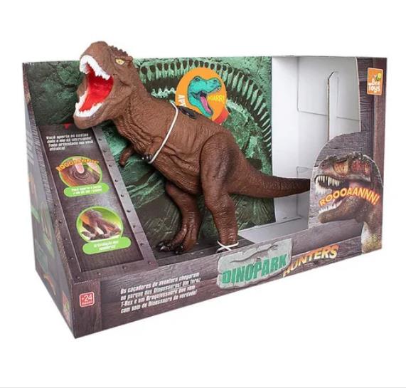 DINOSSAURO DINOPARK HUNTER CARNOTAUROS SOM 586 BEETOYS