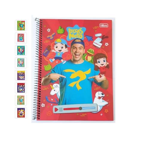 CADERNO CD 1X1 LUCCAS NETO 80FLS TILIBRA