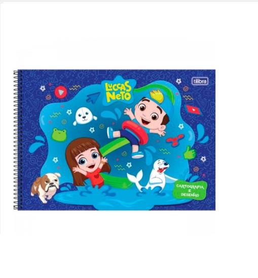 CADERNO CD CARTOGR LUCCAS NETO 80FLS TILIBRA