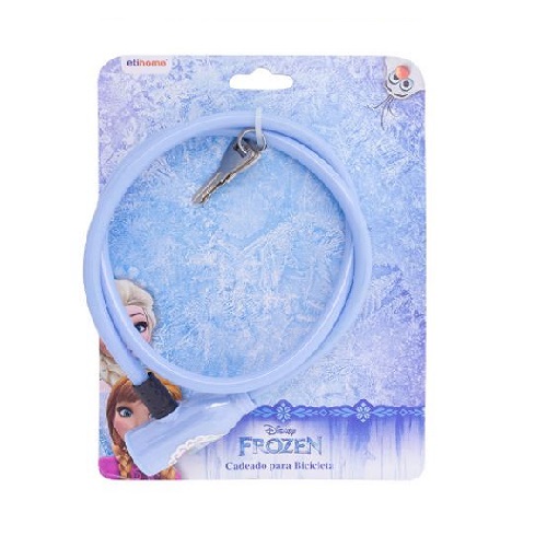 CADEADO PARA BICICLETA 80CMX8MM FROZEN