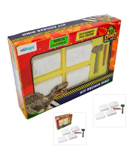 KIT ESCAVA DINOSSAUROS 7PCS BQ115 ETITOYS