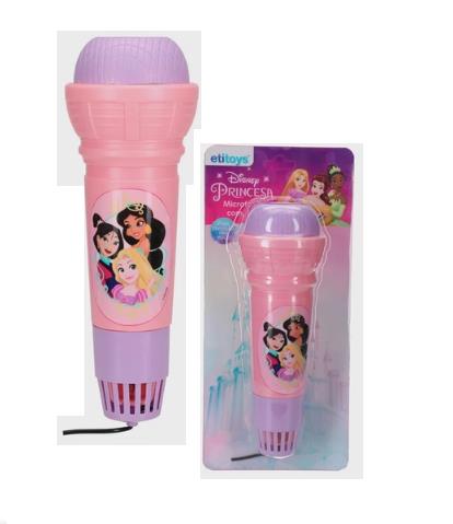 MICROFONE ECO PRINCESAS YD216 ROSA ETITOYS