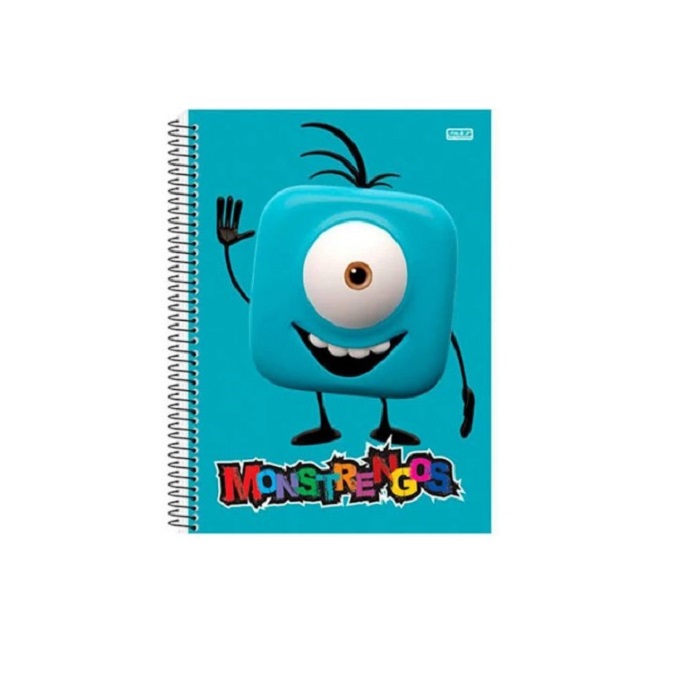 CADERNO CD 10X1 MONSTRENGOS 200FLS 3028 SD