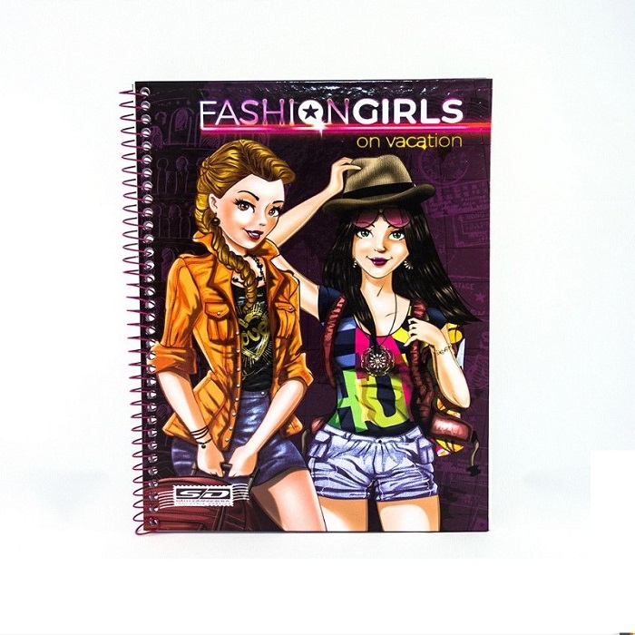 CADERNO CD 1X1 96 FASHION GIRLS 96FLS 3705 SD