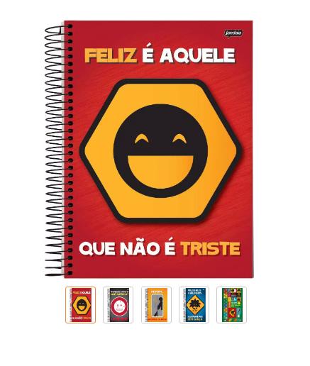 CADERNO CD 1X1 PLACAS HUMOR 96FLS 3350 JANDAIA