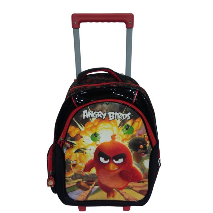 MOCHILA CARRINHO 3D MASC ANGRY BIRD ABC800501 SANYA