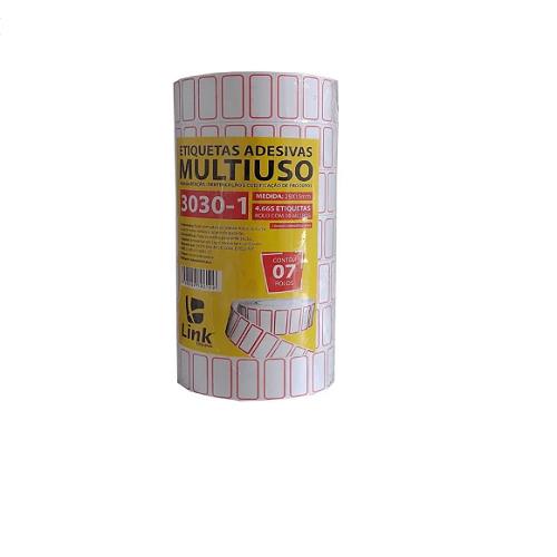 ETIQUETA ADESIVA MULTIUSO 29X15MM 10MT 3030-1 LINK