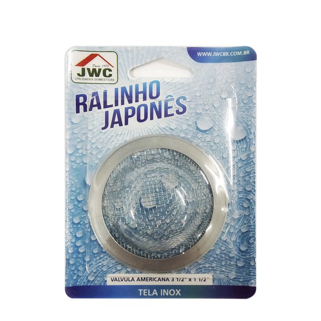 RALINHO JAPONES P/ LAVATORIO/TANQUE TELA INOX JWC UND