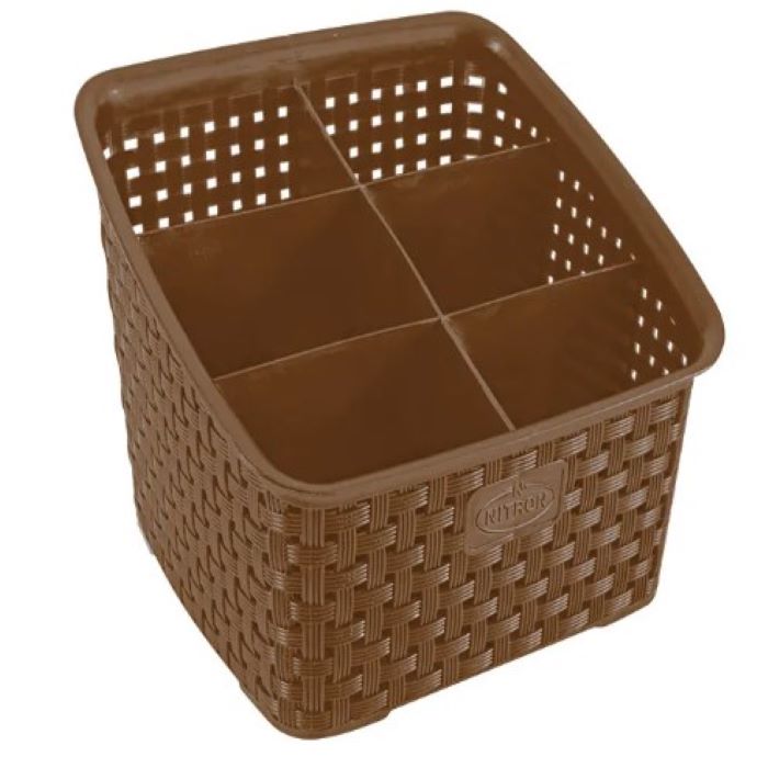 ORGANIZADOR RATTAN 6 DIVISORIAS 214S1 COLOR NITRON PLAST