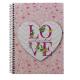 CADERNO CD 10X1 ADESIVO LOVE 200FLS 2053 MAXIMA