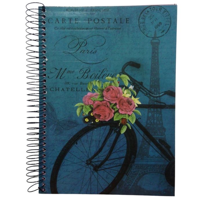 CADERNO CD 10X1 BICYCLES ADESIVO 200FLS