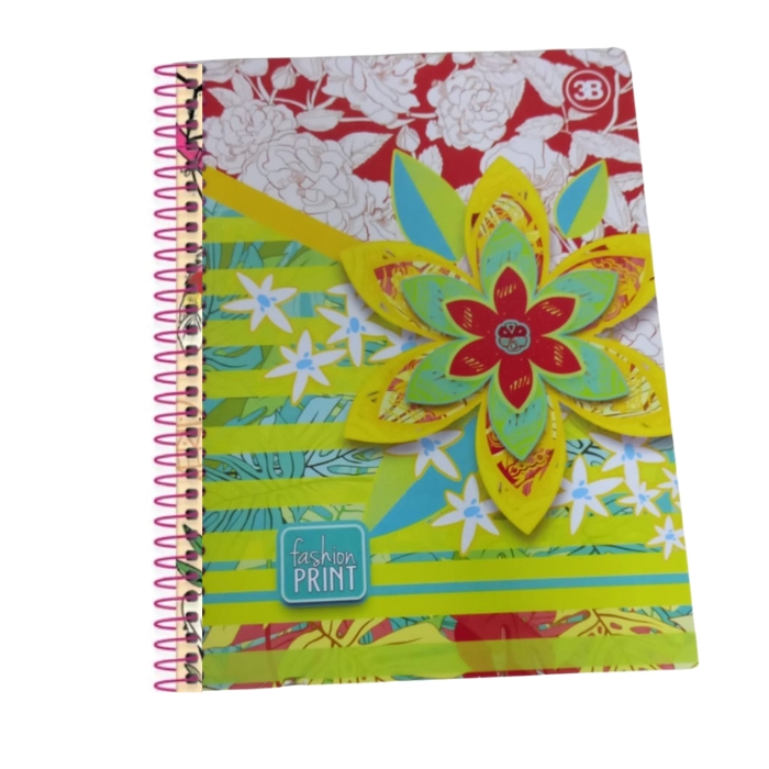 CADERNO CD 10X1 FASHION PRINT 160FLS 946714 3B