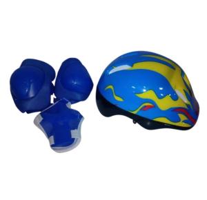 KIT PROTECAO CAPACETE CHAMAS AZ KJ19AZ ZIPPY TOYS UN