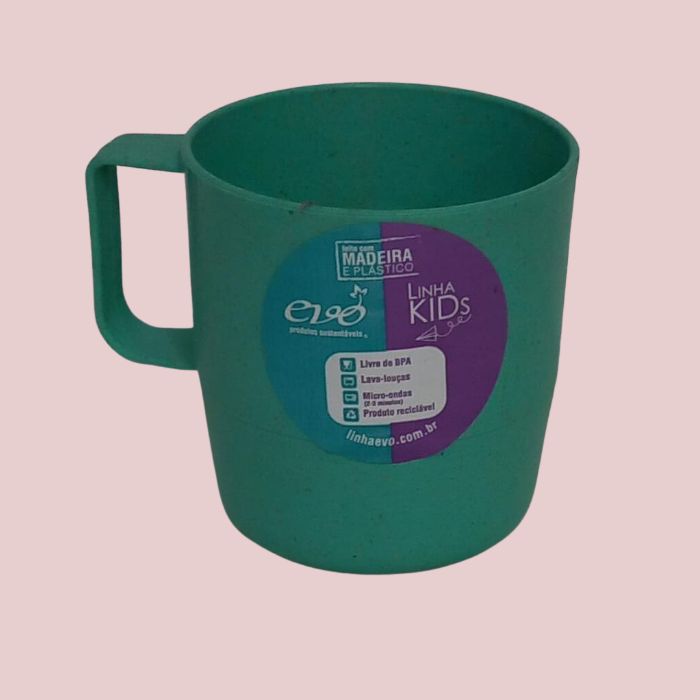 CANECA EMPILHAVEL 300ML VERDE FOLHA EVO UN