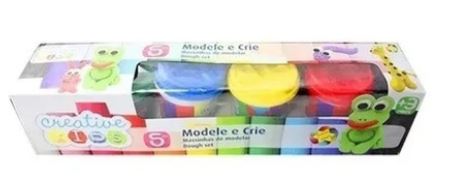 MASSINHA MODELAR 5POTES CREATIVE KIDS 70600 COLOR BATIKE UN