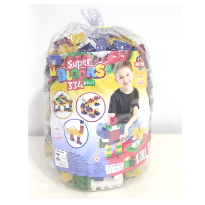 BLOCOS BLOCKS BOLSA MD 334PCS 2000 WORLD BLOCKS