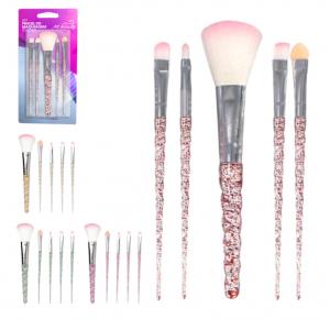 KIT PINCEL MAQUIAGEM GLITTER COM 5 PCS 