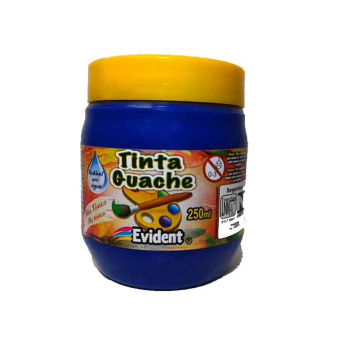 TINTA GUACHE EVIDENT AZUL 250ML 34358 GR QUIMICA