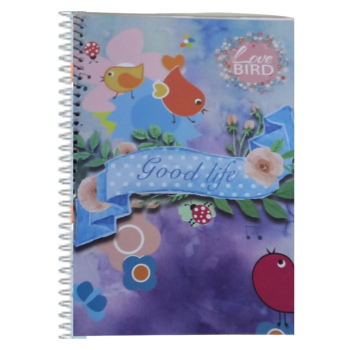 CADERNO CD 1X1 96FLS LOVE BIRDS 104874 LIN 502230 MAXIMA UN