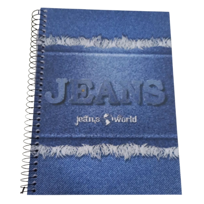 CADERNO CD 1X1 96FLS JEANS WORLD 88140 MAXIMA