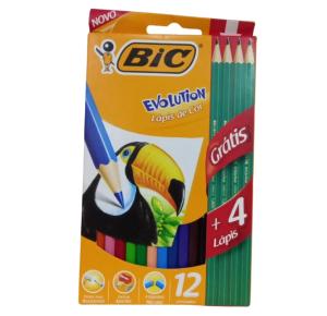 LAPIS 12CORES BIC EVOLUTION 4 LAPIS GTS 101044 COLOR PRATTI