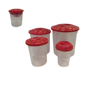 CONJUNTO POTE PLASTICO MANTIMENTOS 4PCS TR 4003 MB