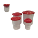 CONJUNTO POTE PLASTICO MANTIMENTOS 4PCS TR 4003 MB