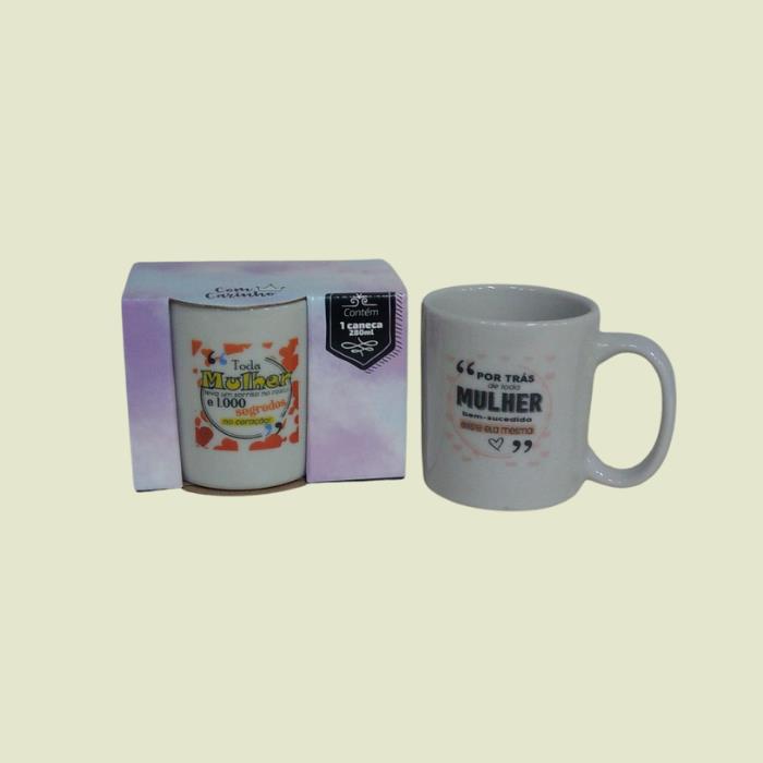 CANECA PORCELANA MULHER 280ML 24MUP 527036 SAO FRANCISCO