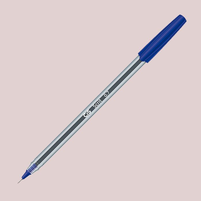 CANETA ESFERIOGRAFICA SCRIT 07MM AZUL CIS