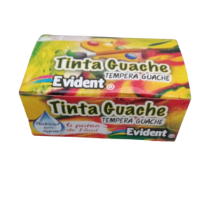 TINTA GUACHE EVIDENT 15ML C/ 6 GR QUIMICA UN