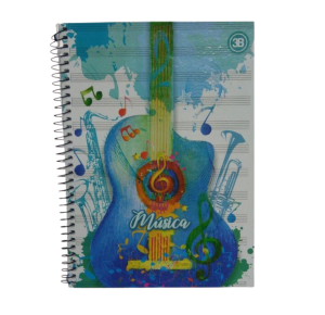 CADERNO CD MUSICA 80FLS 944079 3B UN