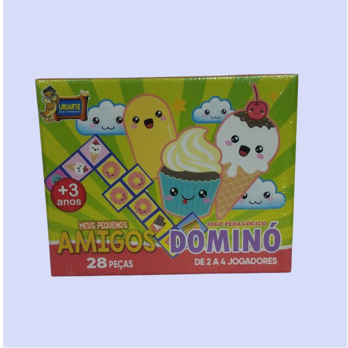 JOGO DOMINO PAPEL 28PCS MEUS PEQUENOS AMIGOS 4612 527327 URIARTE UN