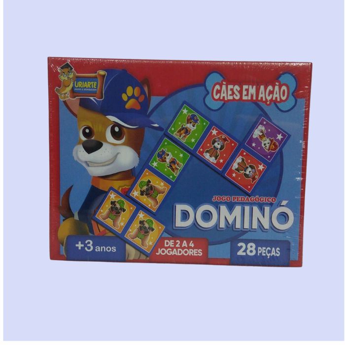 JOGO DAMA PAPEL 24PCS CAES EM ACAO 4616 527330 URIARTE UN