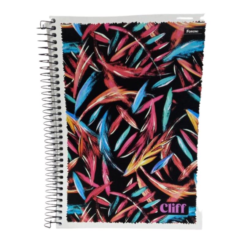 CADERNO CF 10X1 160FLS CLIFF 3066966 FORONI UN