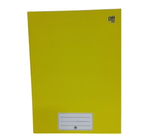 CADERNO CD BROCH 80FLS OFF 947124 514393 AMARELO 3B UN