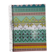 CADERNO CD 10X1 200FLS PATCHWORK 91519 MAXIMA UN