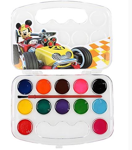 MALETA AQUARELA C/12 CORES MICKEY DISNEY JUNIOR UND