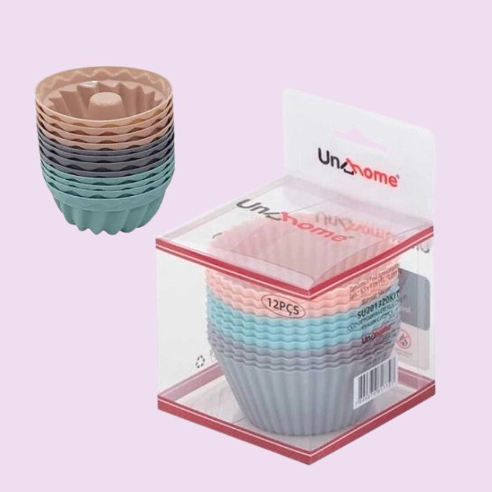 CONJUNTO FORMA MUFFINS SILICONE 12PCS SU201319KIT UNYGIFT UN