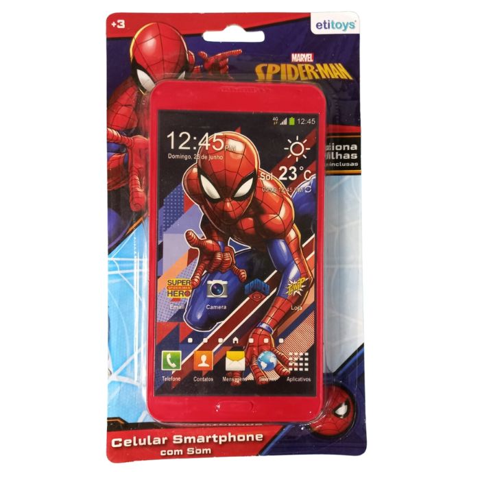 CELULAR INFANTIL SMARTFHONE SPIDERMEN YD101 ETITOYS UN