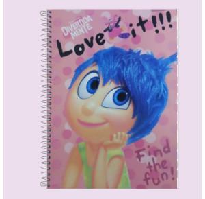 CADERNO CAPA DURA 10X1 200FLS DISNEY PIXAR 3390518 FORONI UN